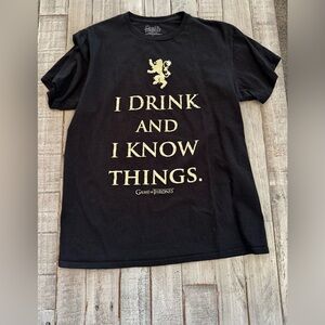 Game Of Thrones Black  T-Shirt